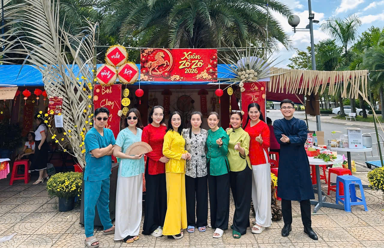 Gian hàng xuân 2026 - Bệnh viện Tân An